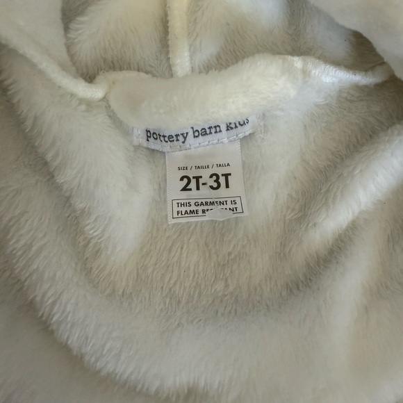 Pottery Barn Kids Cozy Cream Hooded Bathrobe - Picture 4 of 8